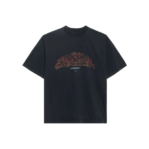 Balenciaga Men's Offshore Oversized T Shirt Gray