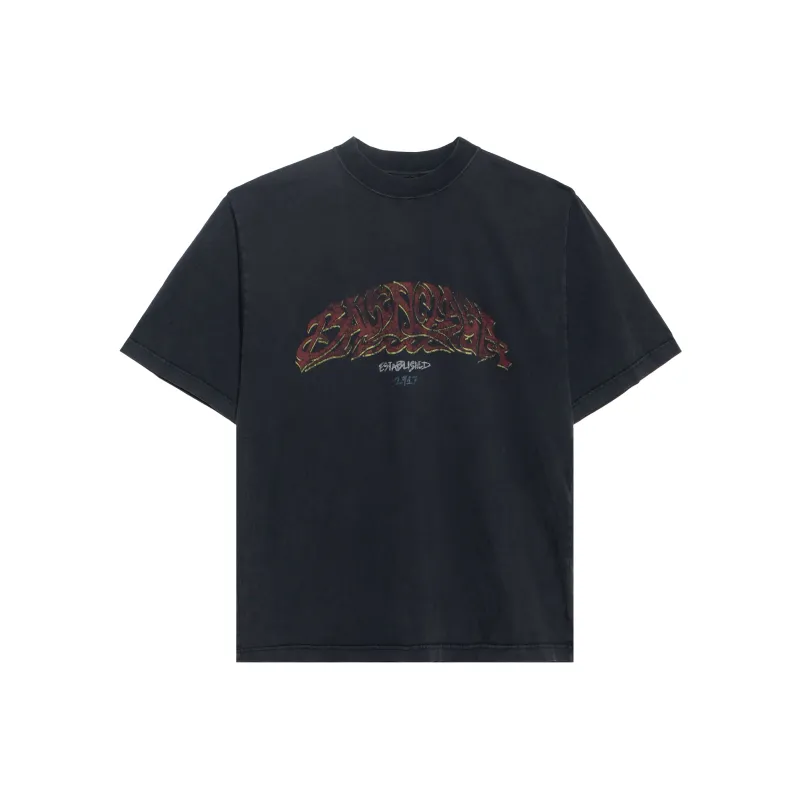 Balenciaga Men's Offshore Oversized T-Shirt Gray-0