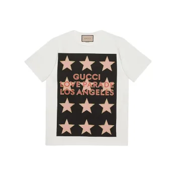 GUCCI FW22 Love Parade T Shirt Men's Ivory White