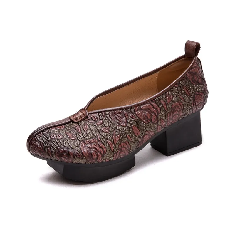 Jay Chunky Heel High Heels 5CM Women's-1