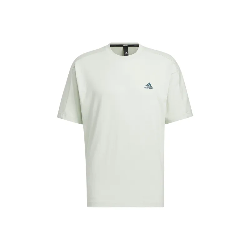 Adidas Wording T Shirt Men's Light Green-0