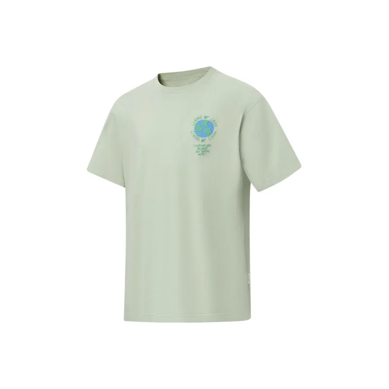 LiNing T Shirts Unisex Desert Green-0