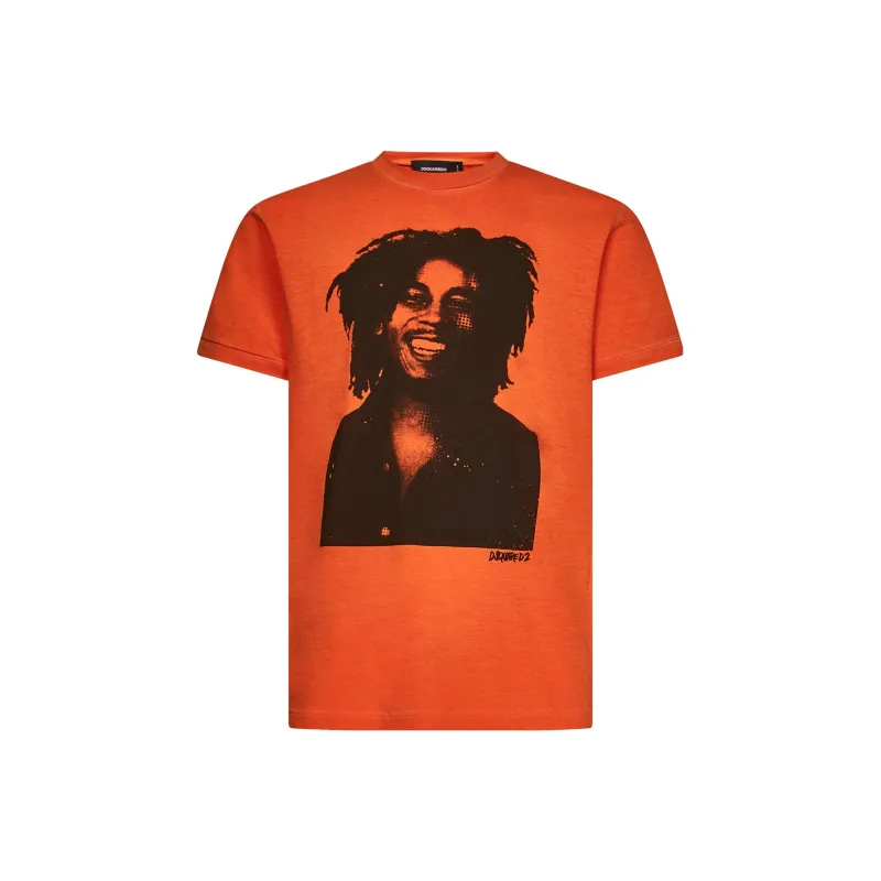 DSQUARED2 Bob Marley Quote T shirt-0