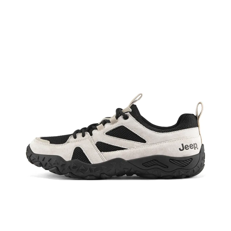 Jeep Cushioning Coverage Rebound Abrasion Resistant Lightweight Breathable Slip Resistant Low Top Outdoor Shoes Men's-0