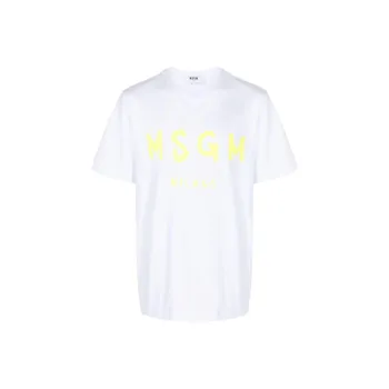 MSGM Logo-print Cotton T-shirt