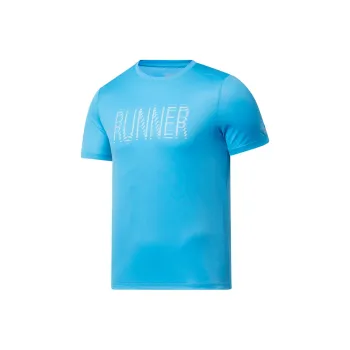 Reebok Re Ss Graphic Tee T-Shirt Men's Aqua Blue