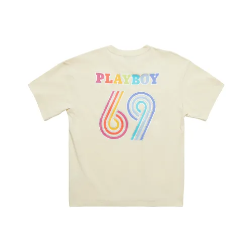 Playboy X SSSAINT LOUIS SSSAINT LOUIS X Playboy Co-branded Series T-Shirts Unisex White