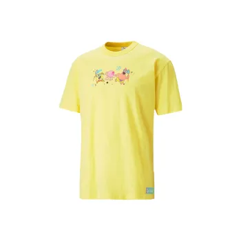 PUMA T Shirt Unisex Dynamic Yellow
