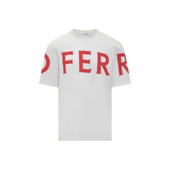 Ferragamo Logo Printed Crewneck T-Shirt
