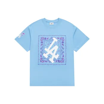 MLB Set in Sleeve T Shirt Unisex Light Blue