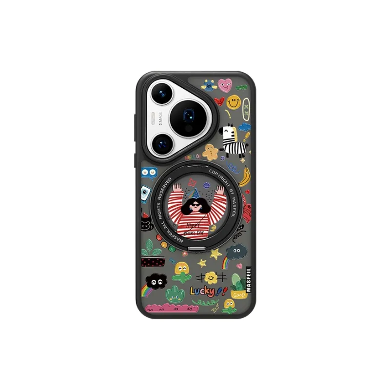 Marsfield Acrylic Material Skin Friendly 360 Rotating Pivot Case Phone Cases Compatible With Huawei P70-2