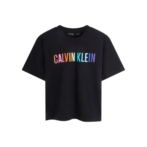 CALVIN KLEIN Rainbow Series T Shirt Men's Space Black