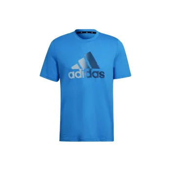 Adidas D2M LOGO TEE T-Shirt Men's Blue