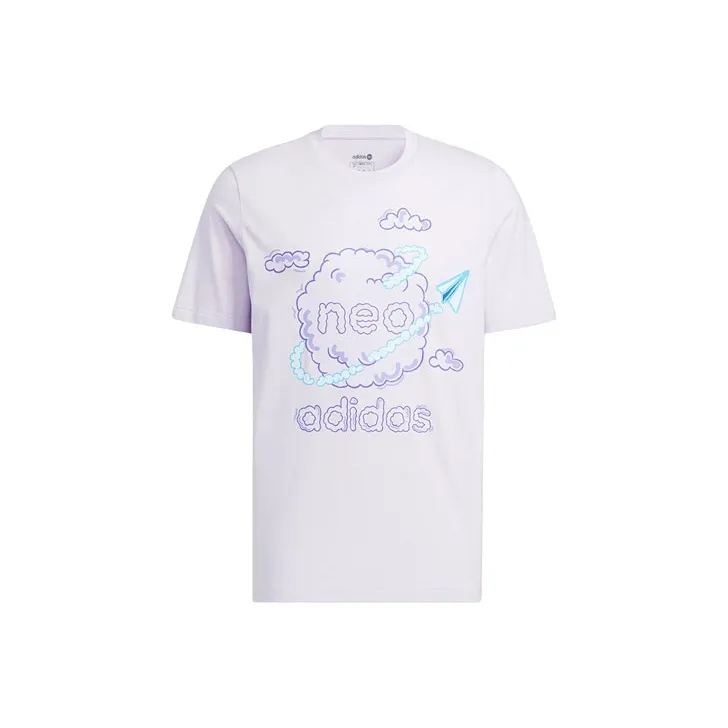 Adidas Neo T Shirt Unisex Light Purple-0