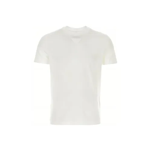PRADA Triangle Logo Crewneck T-Shirt
