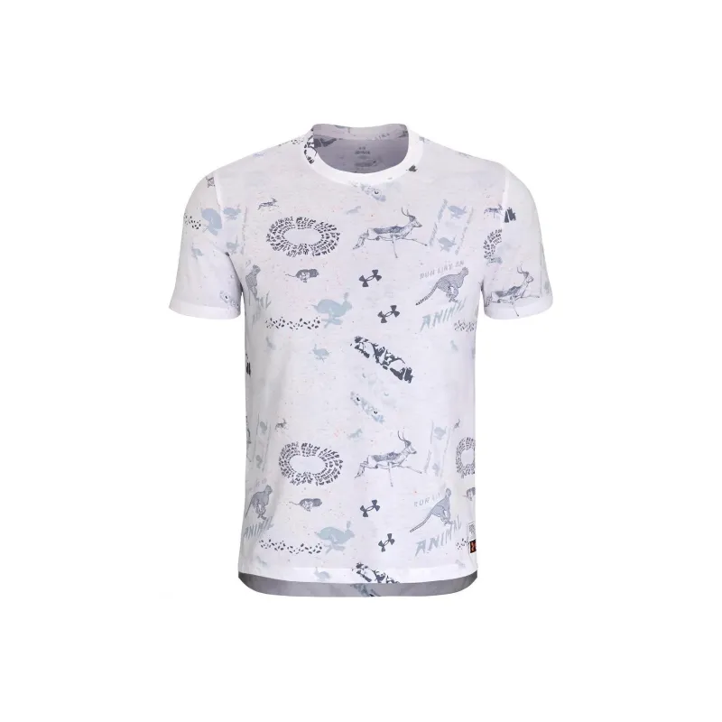 Under Armour RUN LAA T Shirts Men White-0