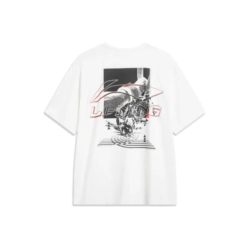 LiNing Sports Trend Series T Shirt Men's Ivory-0