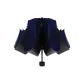 Royal Blue-Manual 8-Rib Sunny and Rainy Dual-Use Black Vinyl Version