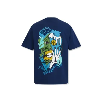 Levis T-Shirts Men Navy Blue