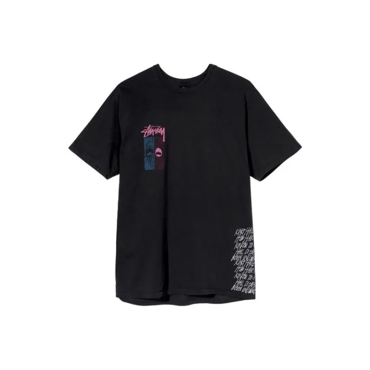 Stussy Masks Pigment Dyed Tee T Shirt Men's-7