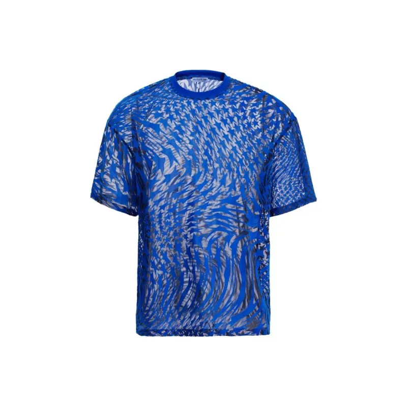Mugler H&M Swirling Star Mesh T shirt Mens-0