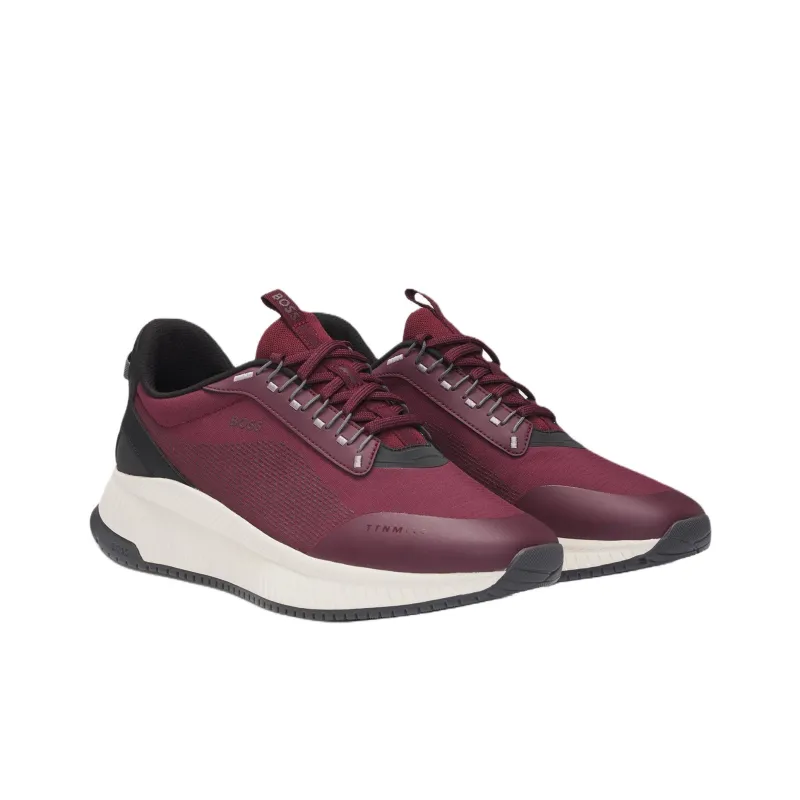 HUGO BOSS Ttnm Evo Low Top Casual Shoes Men's Deep Red-1