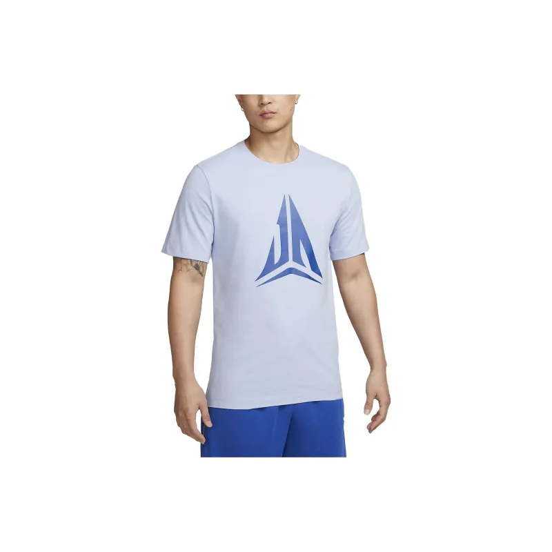 Nike T Shirts Men Light Blue-2