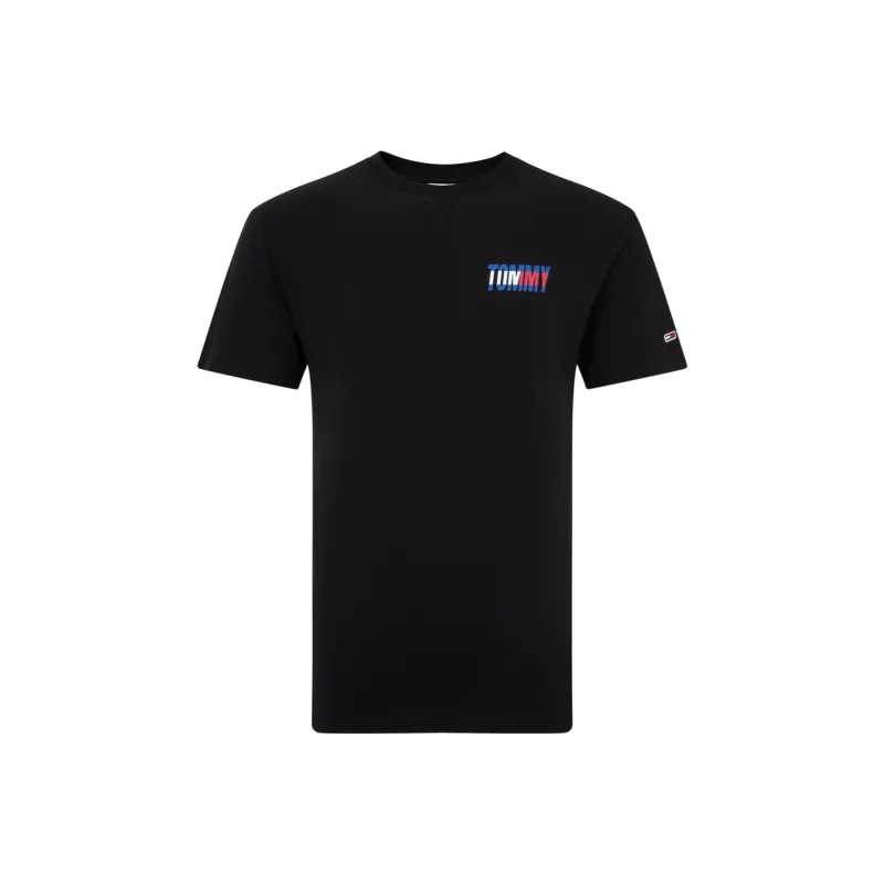 Tommy Hilfiger T Shirts Men Black BDS-0
