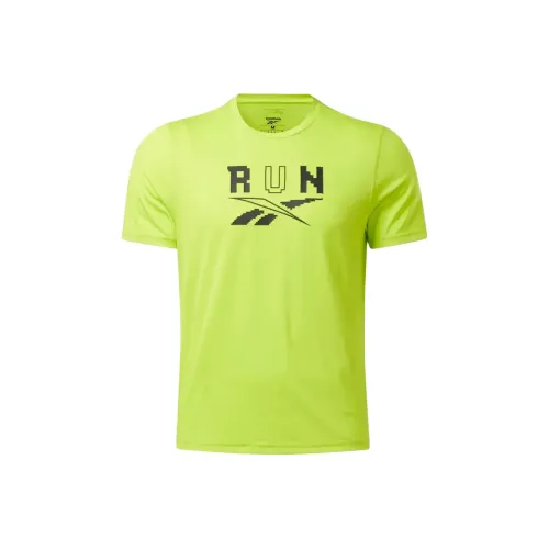 Reebok Re Ss Graphic Tee T-Shirt Men's Acid Yellow