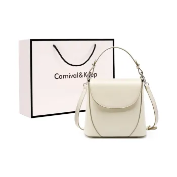 Carnival Keep Cow Leather Handbag Regular Women's Multicolor