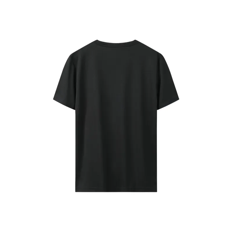 PEAK Casual Sportswear Unisex Black Short Sleeved Shirt+Black Shorts-2