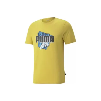 PUMA SUMMER GRAPHIC TEE T-Shirt Men's Yellow