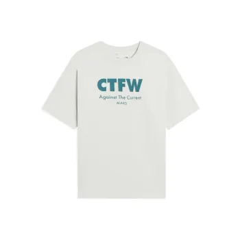 LINING CF T Shirts Unisex Water Mist Gray