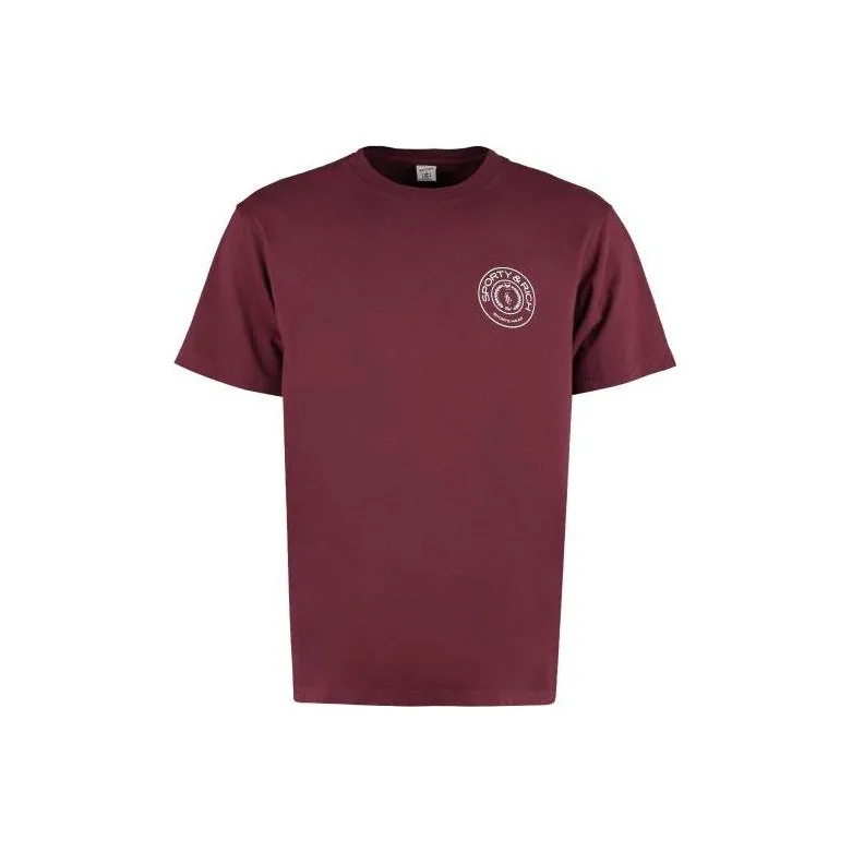 SPORTY & RICH Connecticut Crest Cotton T Shirt-0