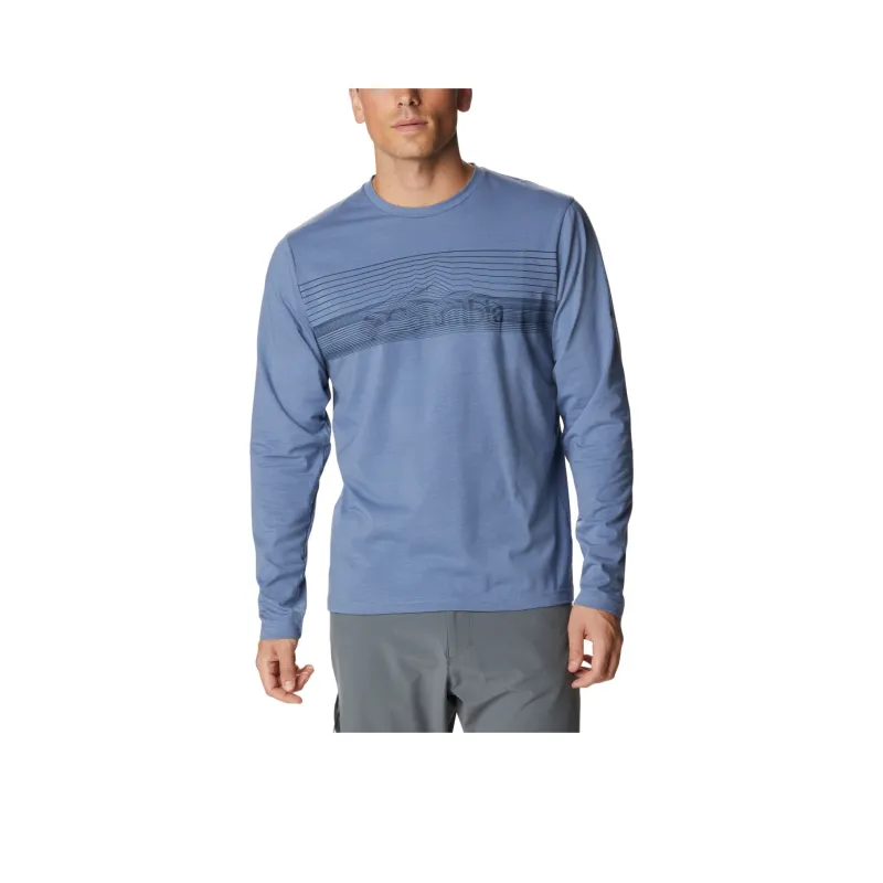 Columbia T-Shirts Men Turquoise Blue-0