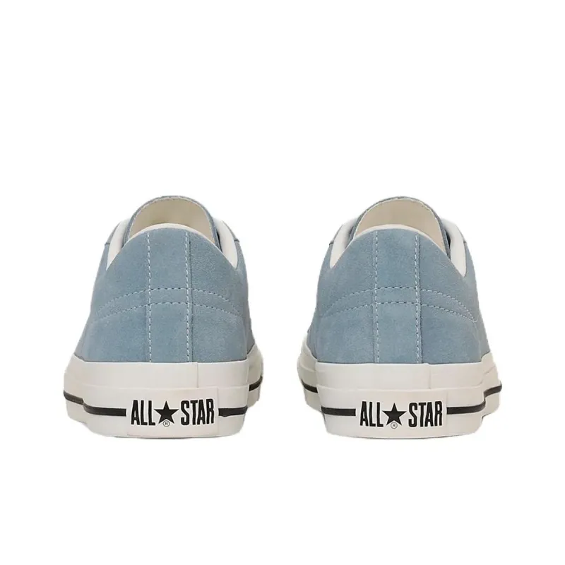 Converse ONE STAR Sude Anti Slip Wear Resistant Low Top Skateboard Shoes Unisex Blue-4