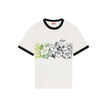 KENZO ALOHA FLOWER TATTOO T Shirts Unisex White