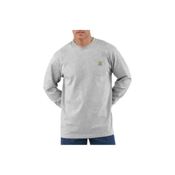 Carhartt K126 HEAVYWEIGHT LONG SLEEVE POCKET T SHIRT T Shirt LOOSE FIT Men's