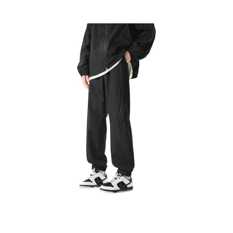 MARK WAFFLE Knitted Sports Pants Unisex Black-0