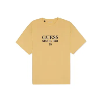 GUESS T-Shirts Men Yellow