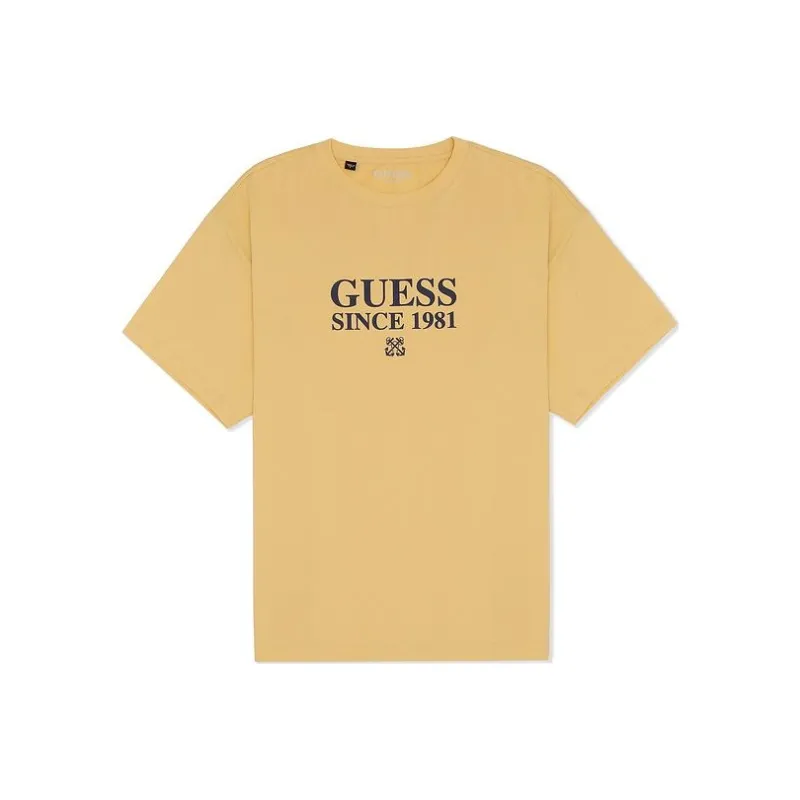 GUESS T-Shirts Men Yellow-0