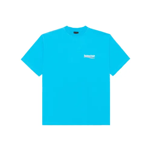 Balenciaga SS23 T Shirt Loose Fit Style Men's Blue