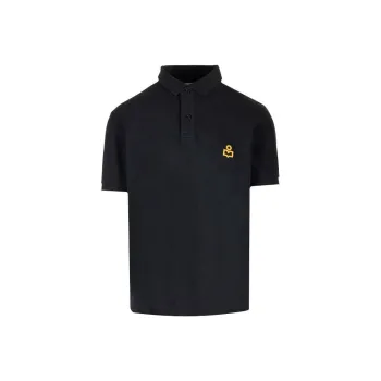 ISABEL MARANT Afko Logo Embroidered Polo Shirt