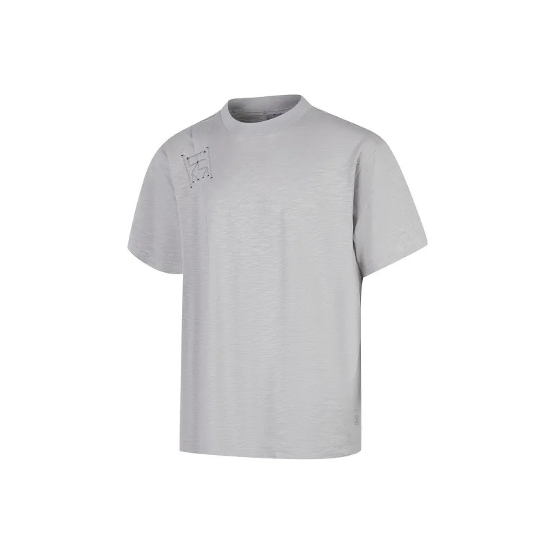 LiNing x CHENGLONG,LIANMINGKUAN Li Ning X Jackie Chan Co branded Kung Fu Series SS23 T Shirt Men's Gray-0