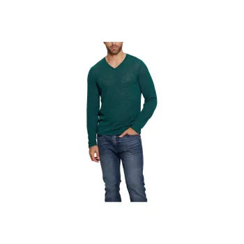 GUESS Long-Sleeve Gauze Tee T-Shirt Men's Green