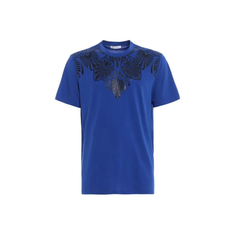 VERSACE T-Shirts Men Royal Blue-0