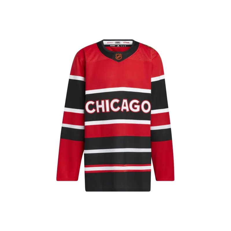 Adidas Blackhawks Authentic Reverse Retro Wordmark Jersey-0