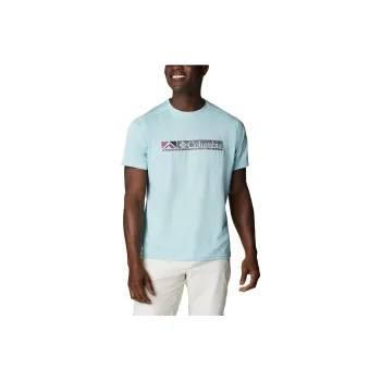 Columbia Alpine Chill Zero Graphic S/S T-Shirt Men's Blue