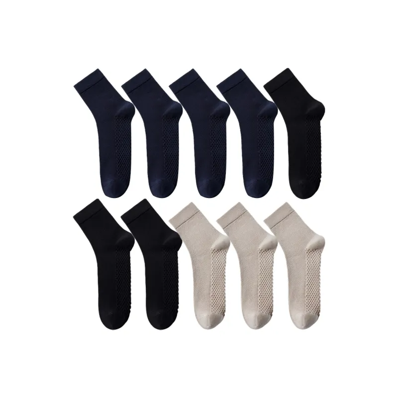 Cotton Gene Mid Calf Socks Men's Combo Set-16