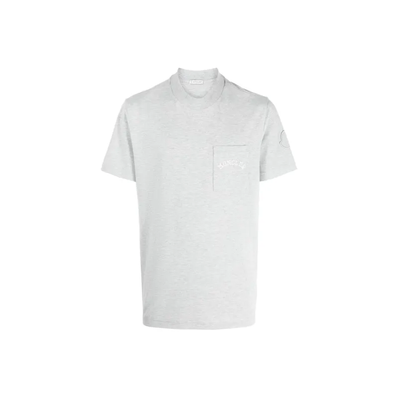 Moncler T-Shirts Men Gray-0